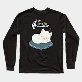 Cute Sleepy Cat Long Sleeve T-Shirt